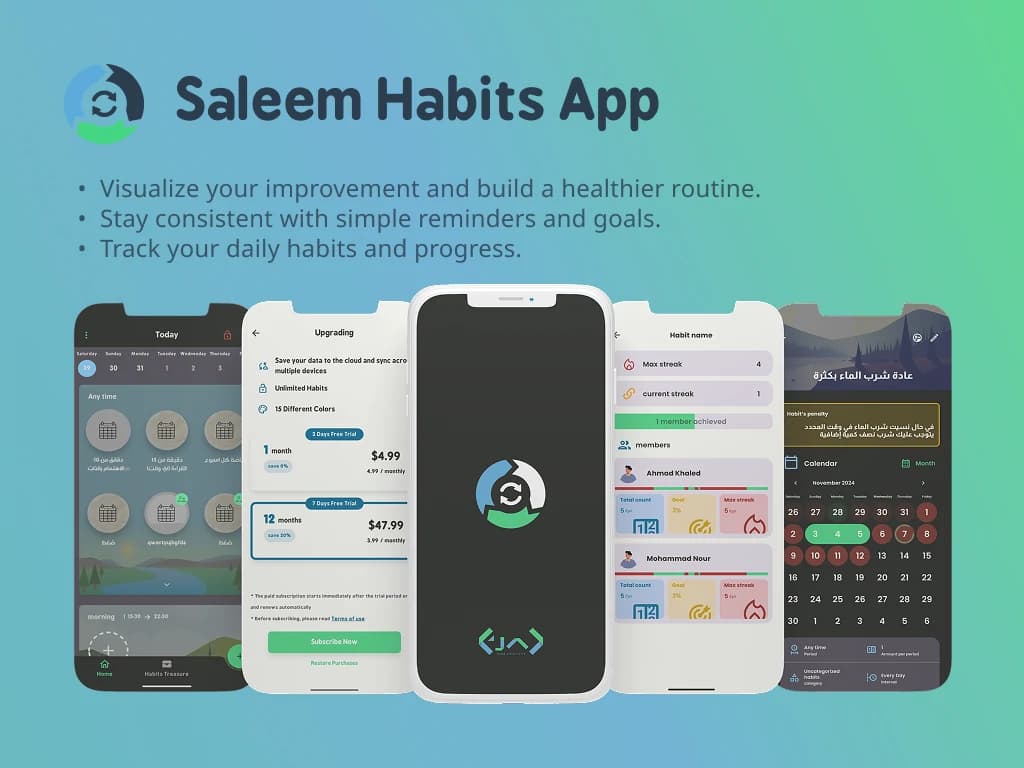 Saleem Habits — app overview